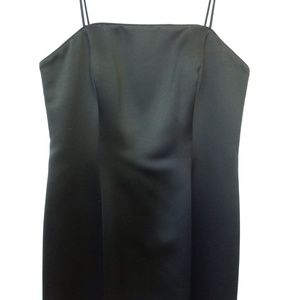 Black Formal Spaghetti Strap Evening Dress